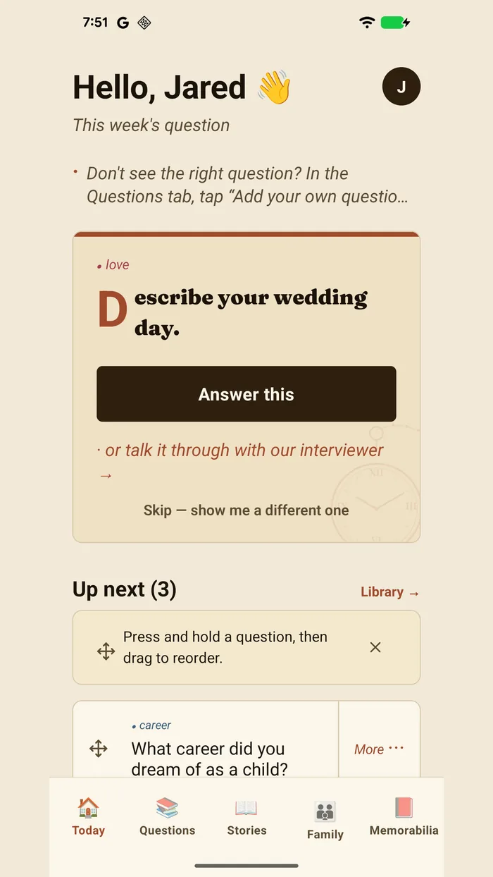 Heirloom — this week's story prompt, ready to answer.