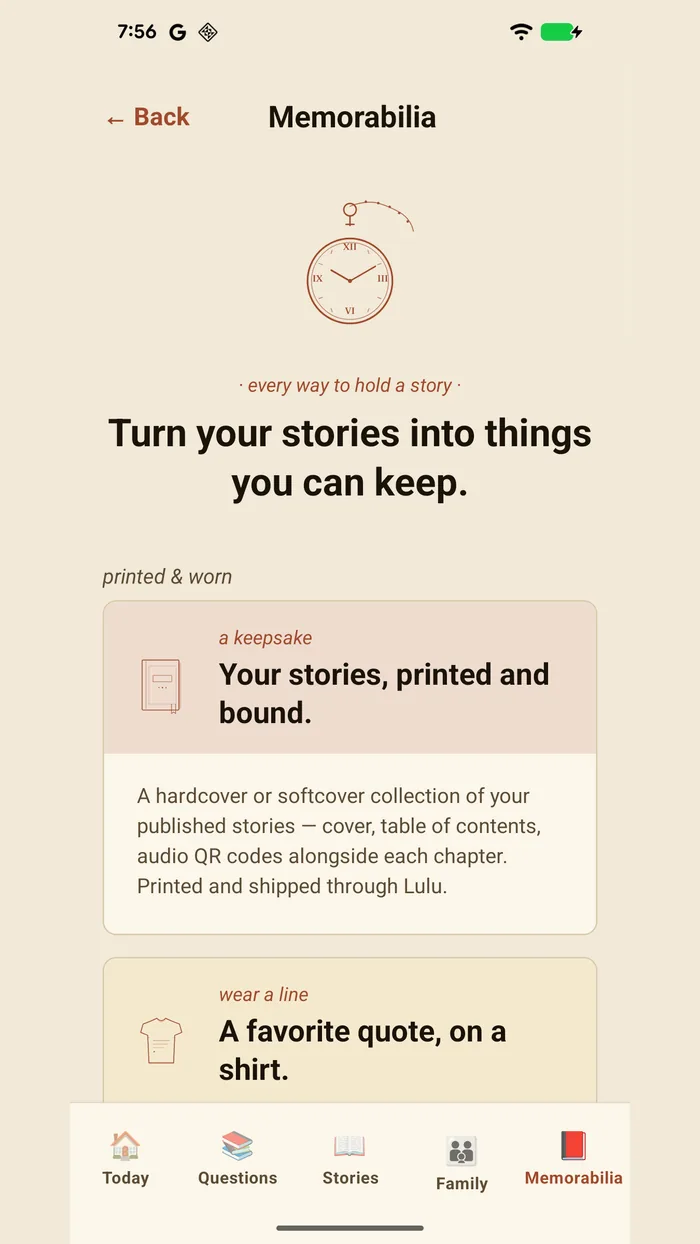 Heirloom — the compiled book preview.
